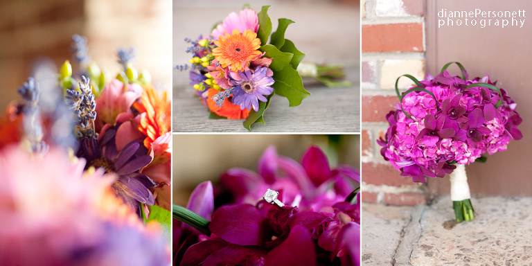 pink wedding bouquets