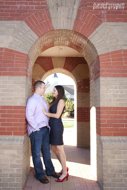 Charlotte outdoor engagement session photos