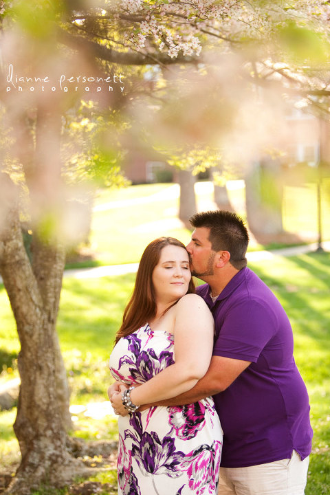 engagement photos at Wingate University