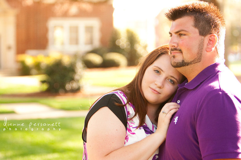 engagement photos at Wingate University