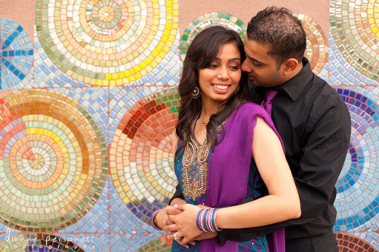 uptown charlotte engagement session