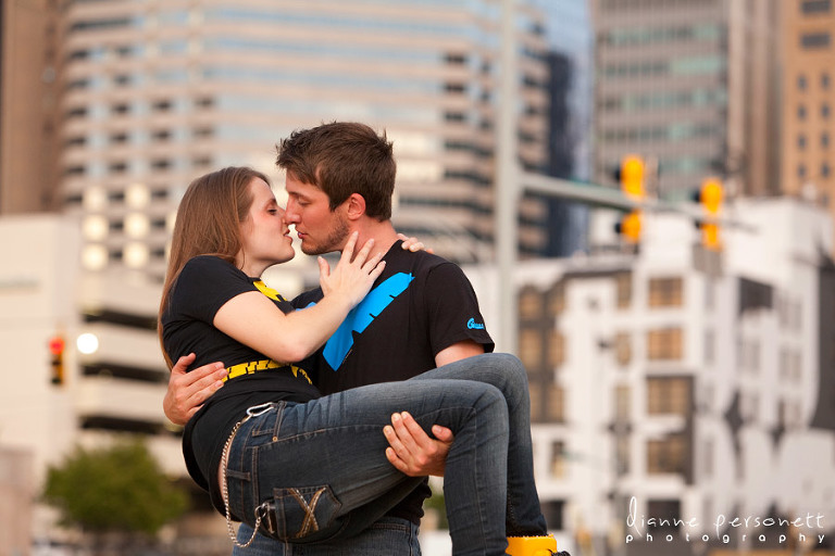 Charlotte Uptown engagement session