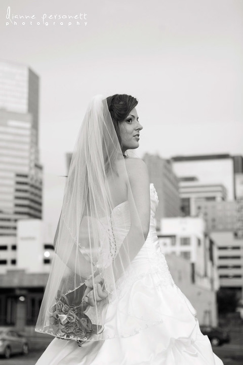 bridal portraits Uptown Charlotte NC