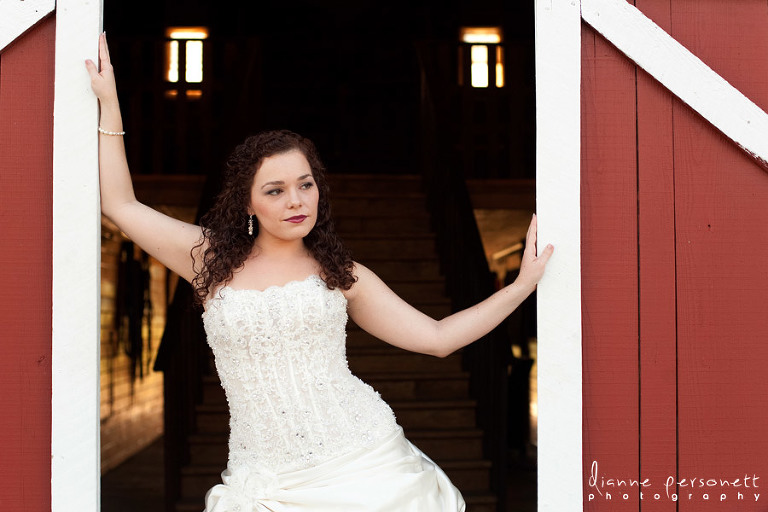 bridal portraits at Millikan Farms Sophia NC