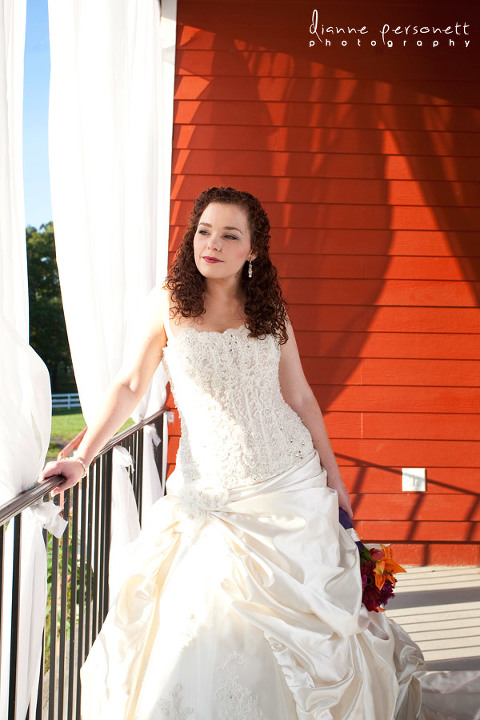 bridal portraits at Millikan Farms Sophia NC