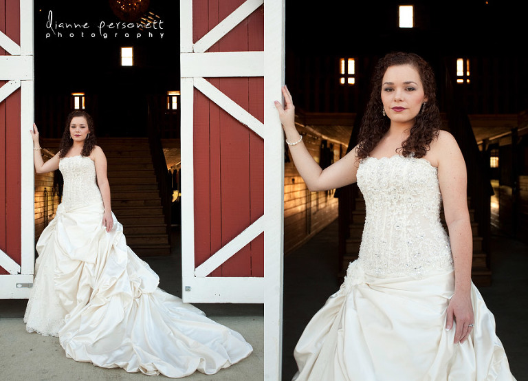 bridal portraits at Millikan Farms Sophia NC