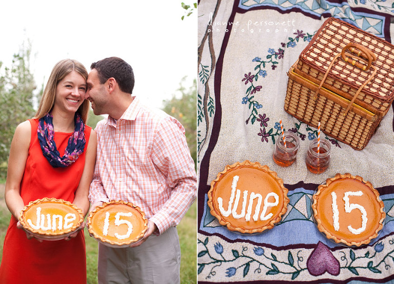 fall themed engagement session