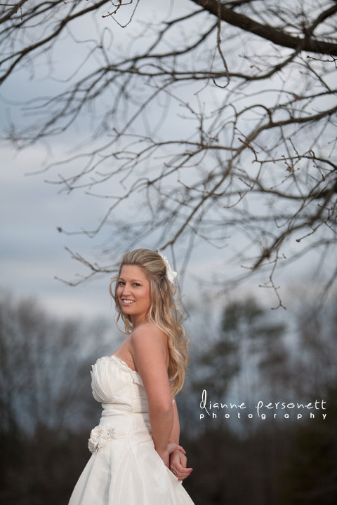 winston-salem NC rustic bridal session