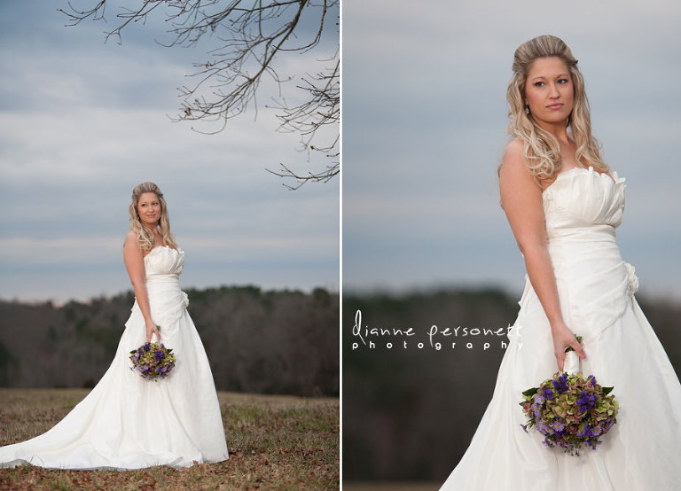 rustic outdoor NC bridal session