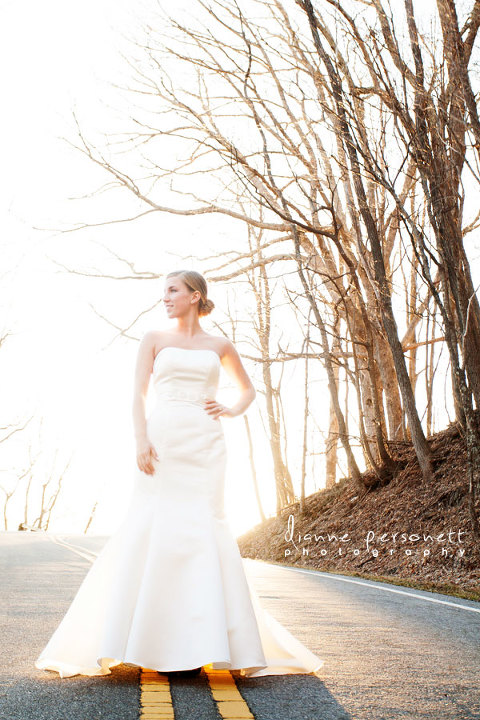 Jefferson Landing NC bridal photos