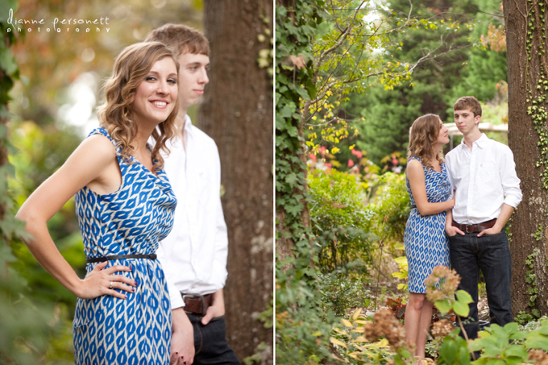 engagement photos at the ivy place, lancaster south carolina