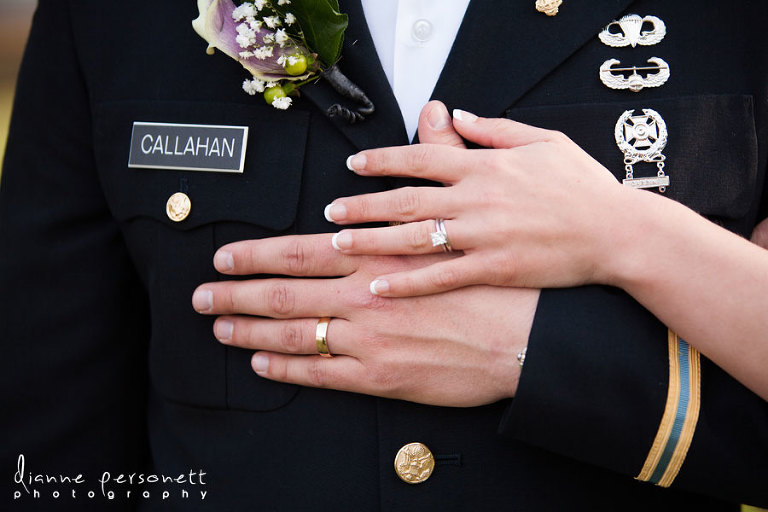 military wedding photos