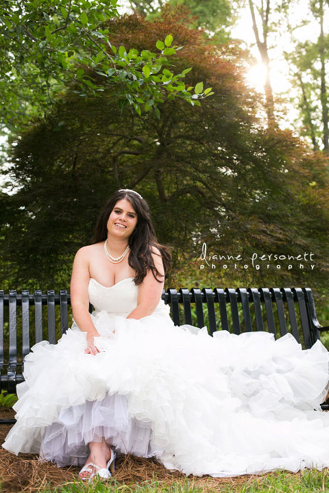 Glencairn gardens Rock Hill bridal photos