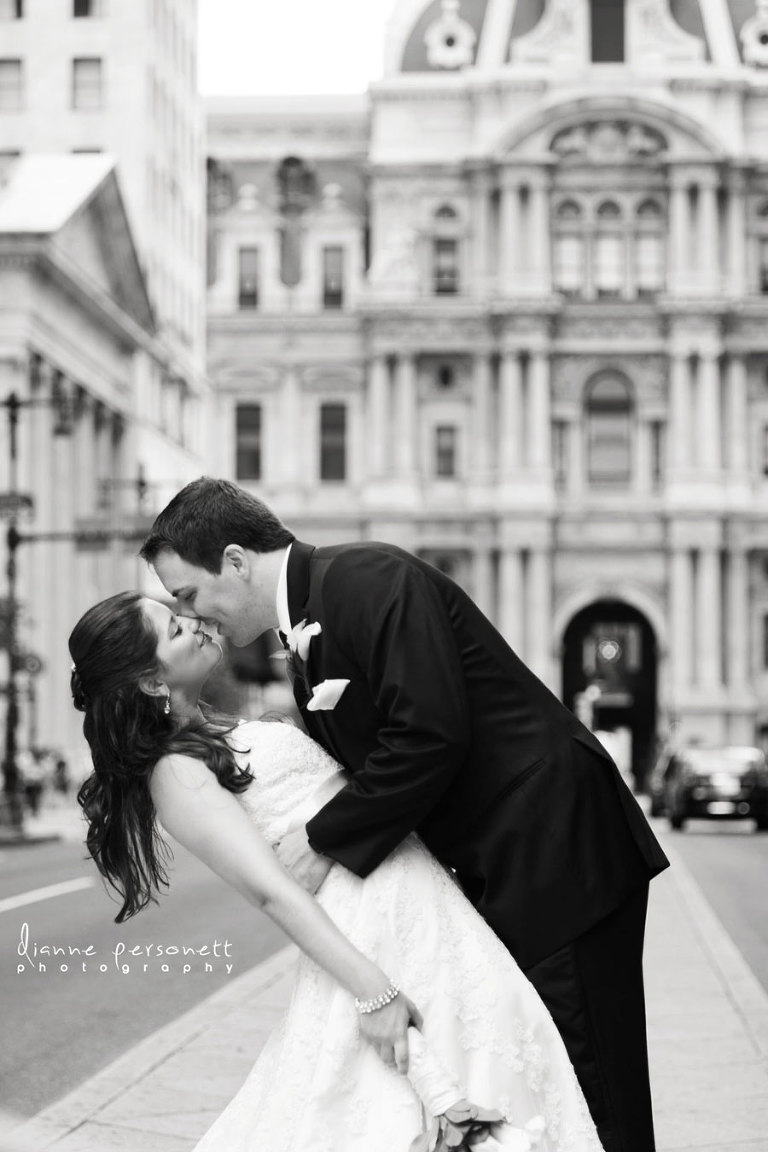 Philadelphia wedding photos, broad street philadelphia