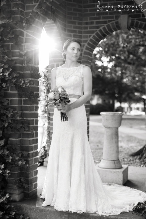 davidson college bridal photos