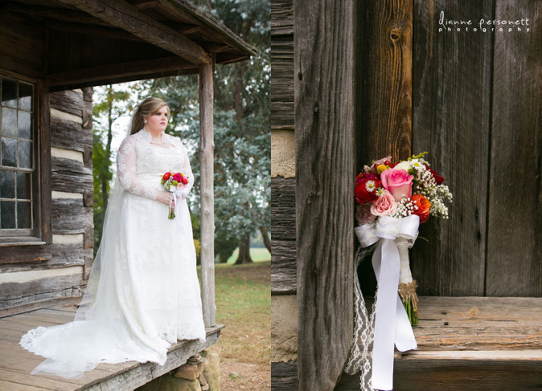 dairy barn bridal photos