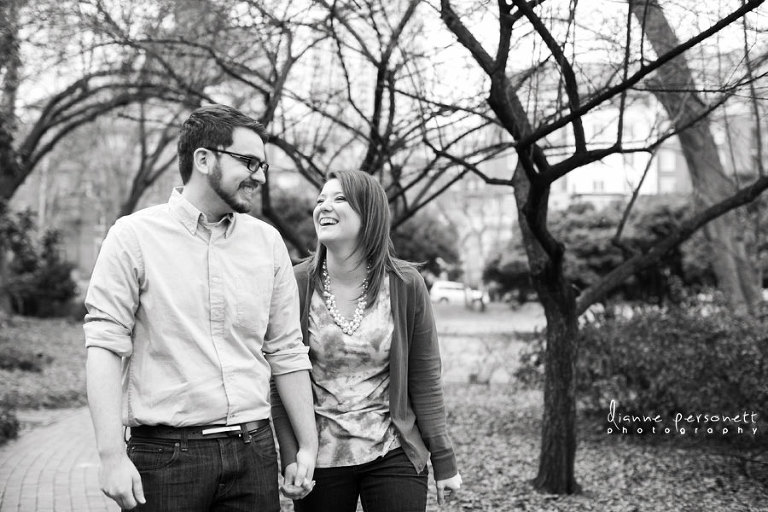 uptown charlotte engagement photos