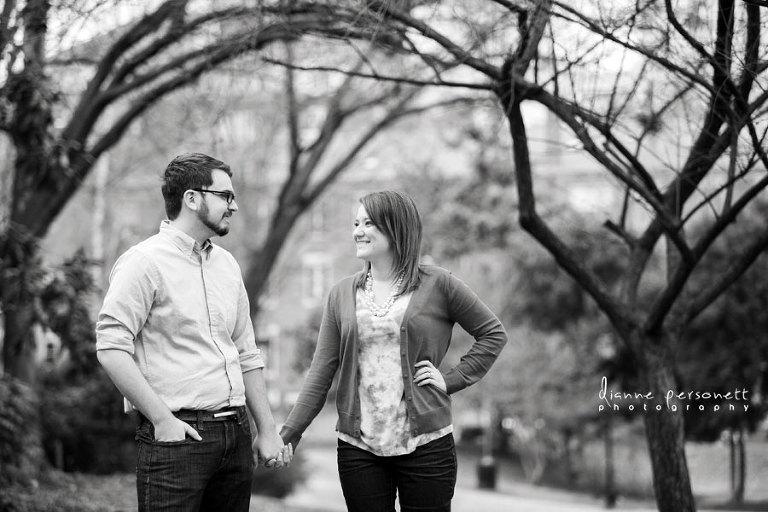 uptown charlotte engagement photos