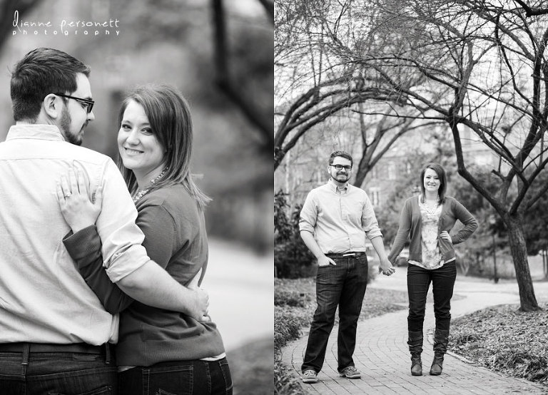 uptown charlotte engagement photos