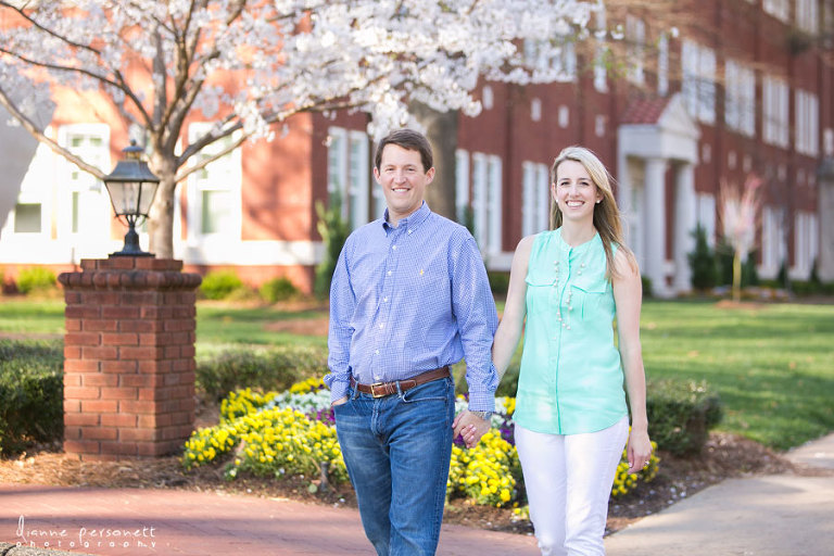 charlotte engagement photos queens college