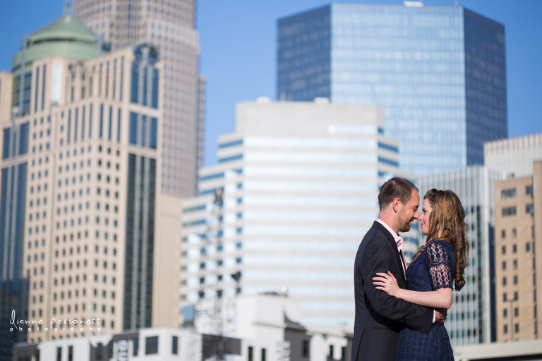 charlotte uptown engagement photos