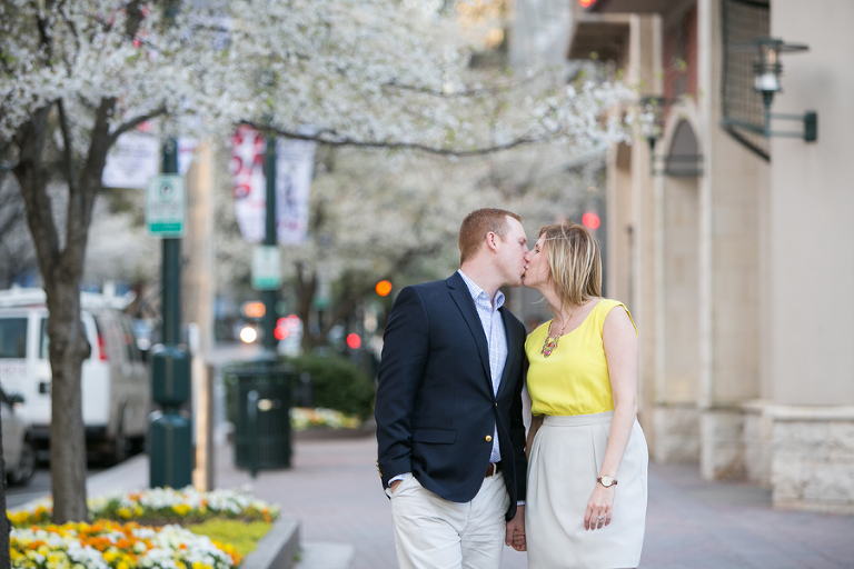 charlotte uptown engagement photos