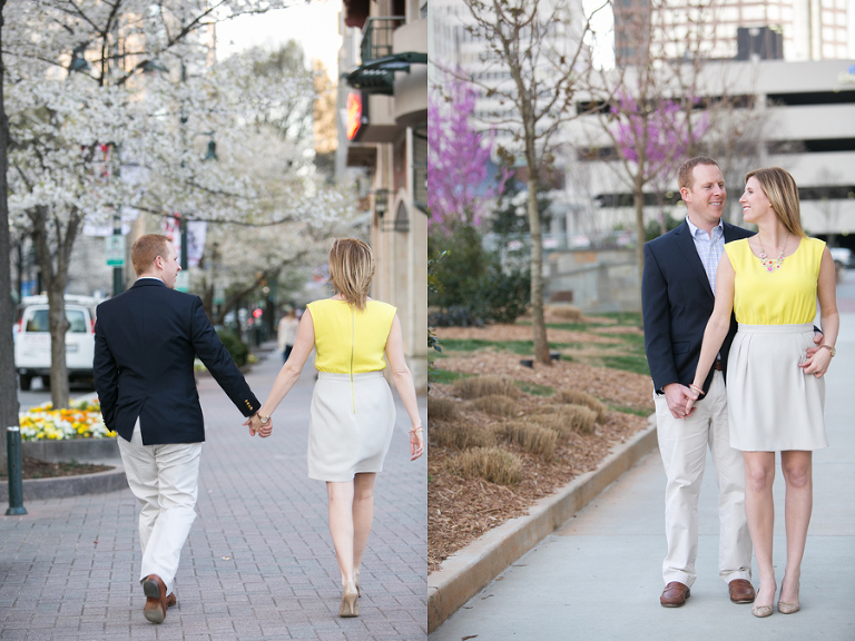 charlotte uptown engagement photos